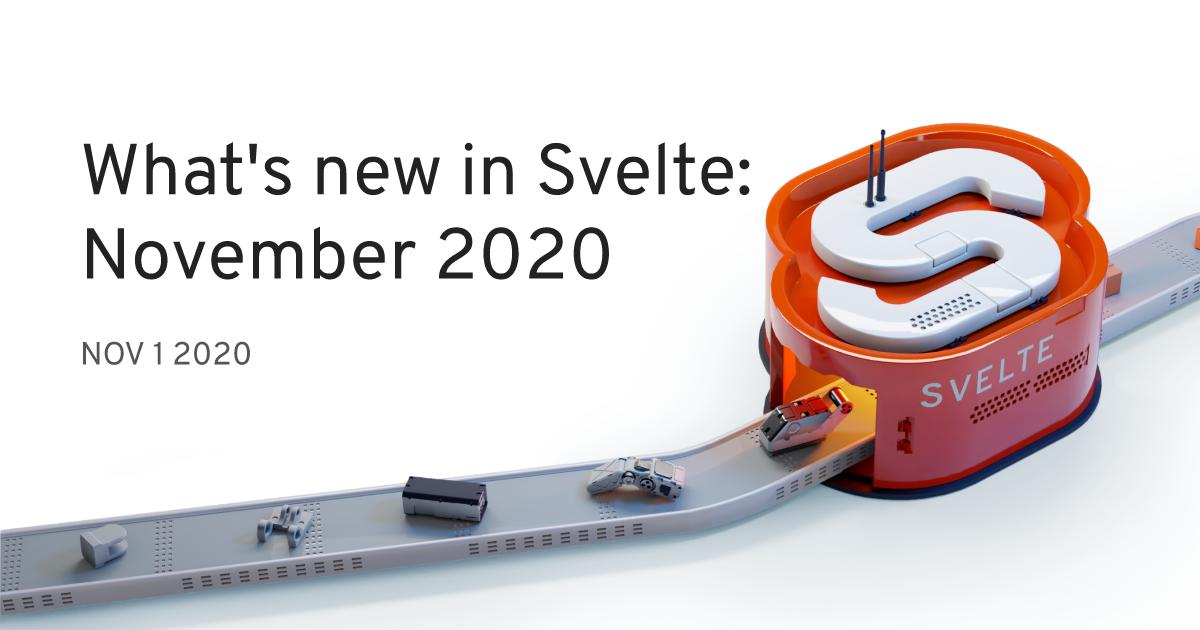 Social card for What's new in Svelte: November 2020